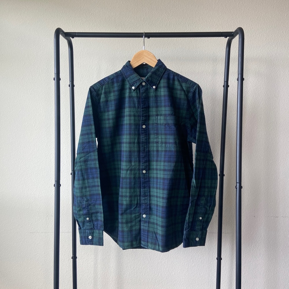 GAP LS Shirt - Green & Navy Plaid